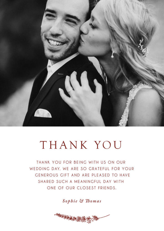 Winter Fire Thank You Card by Jamie L.
