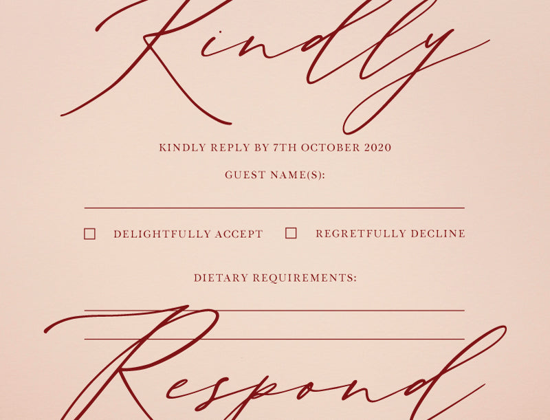 The Letters RSVP Cards by Yunita Y.