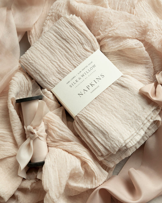 Blush Napkin Sets / Plant Dyed