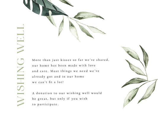 Tropical Botanical Wishing Well by Joy