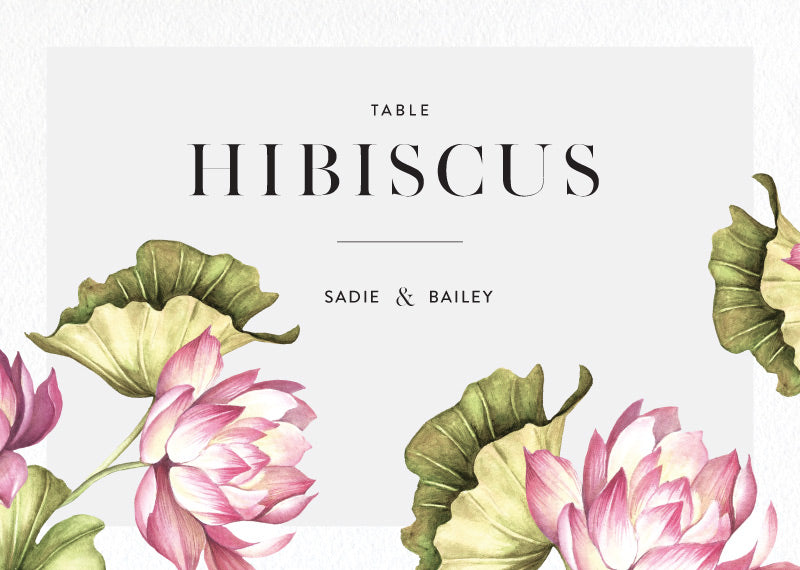 Tropical OasisTable Number by Amelia S.