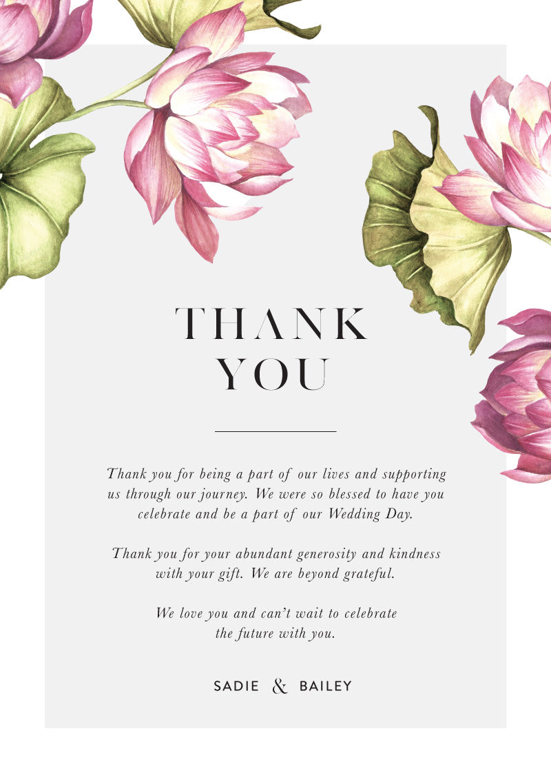 Tropical Oasis Thank You Card by Amelia S.