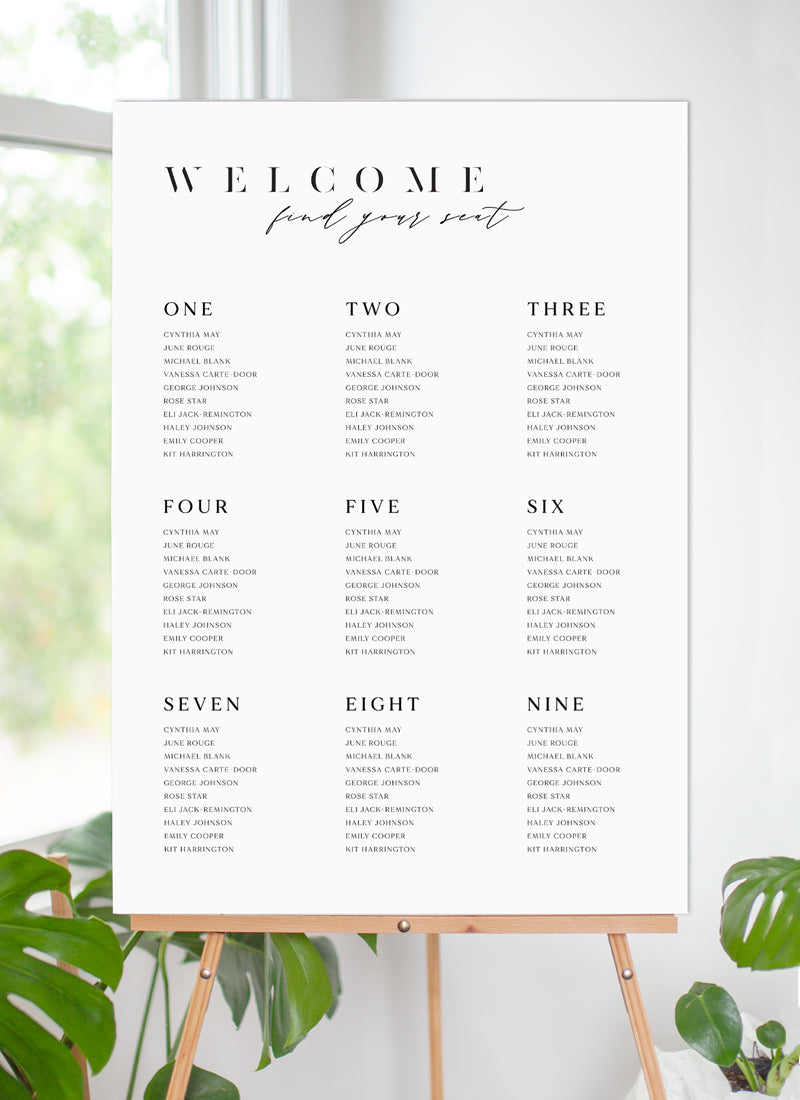 Tulips Seating Chart by Shab M.