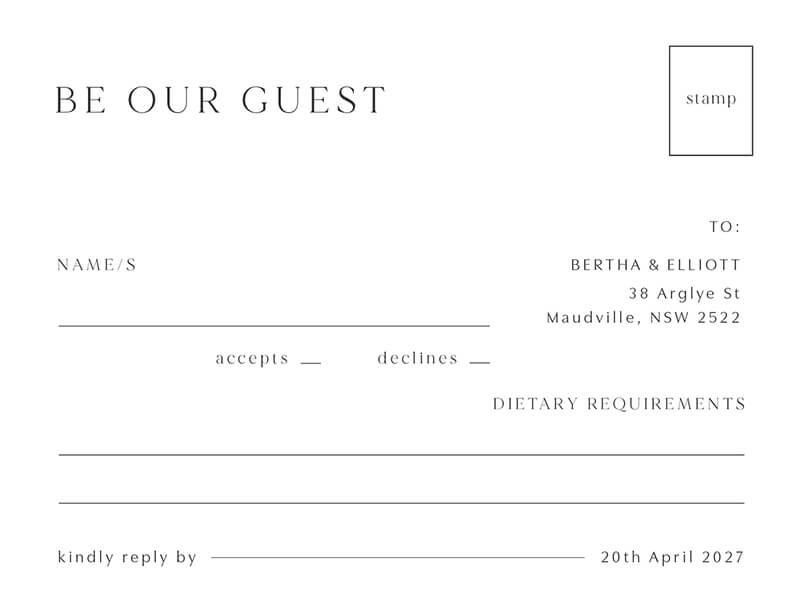 Tuscany RSVP Cards by Yunita Y.