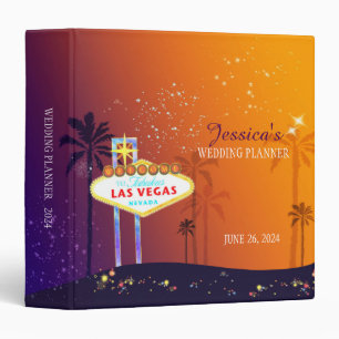 Twilight Las Vegas Wedding Planner 3 Ring Binder