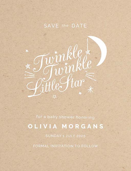 Twinkle Twinkle Save The Date Cards by Jacqueline L.