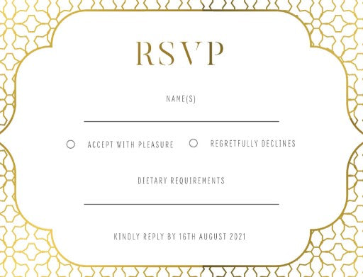 Under A Mandap RSVP Cards by Yunita Y.