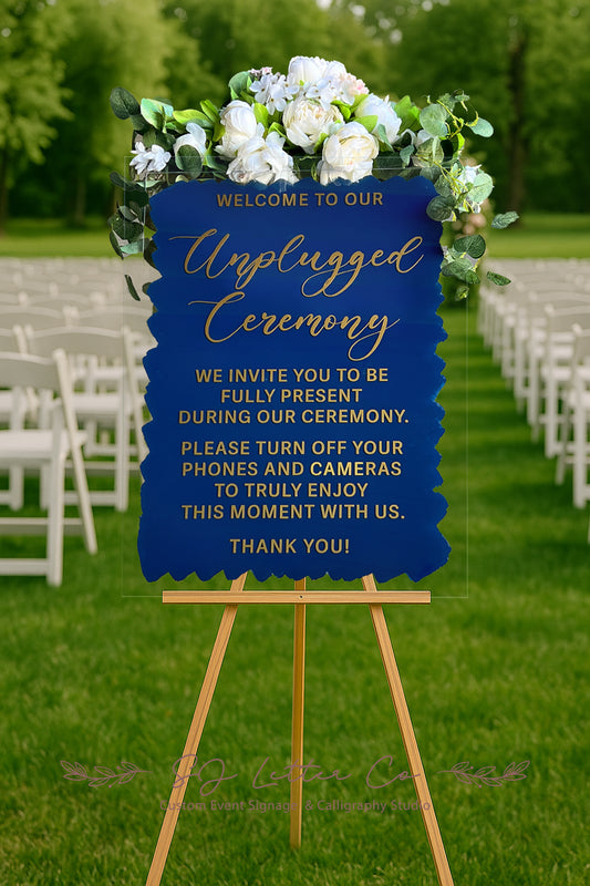 Unplugged Wedding Ceremony Si...