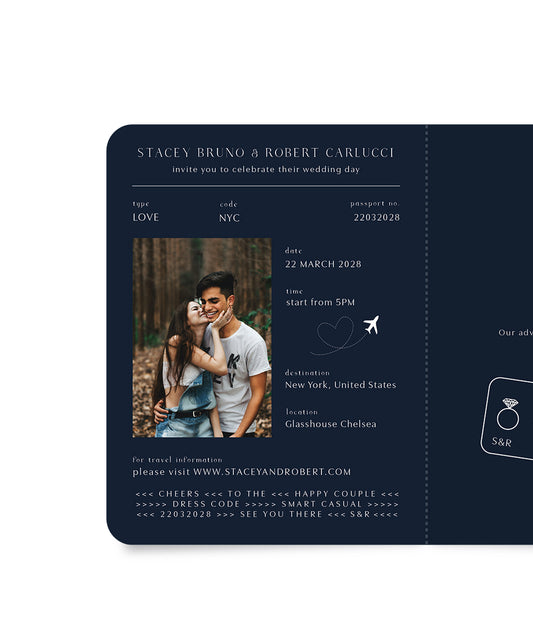 Us And The World Wedding Invitations by Yunita Y.