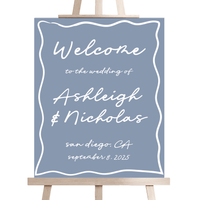 Handwritten Script Wedding Welcome Sign
