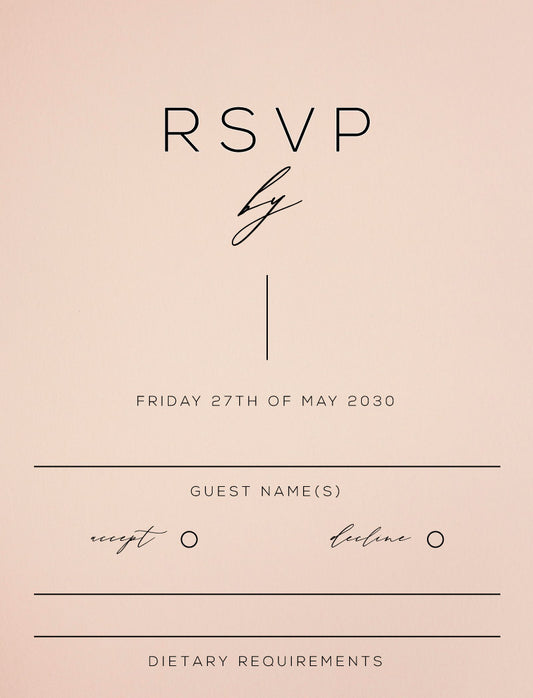 Verde RSVP Cards by Jamie L.