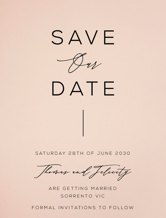 Verde Save The Date Cards by Jamie L.