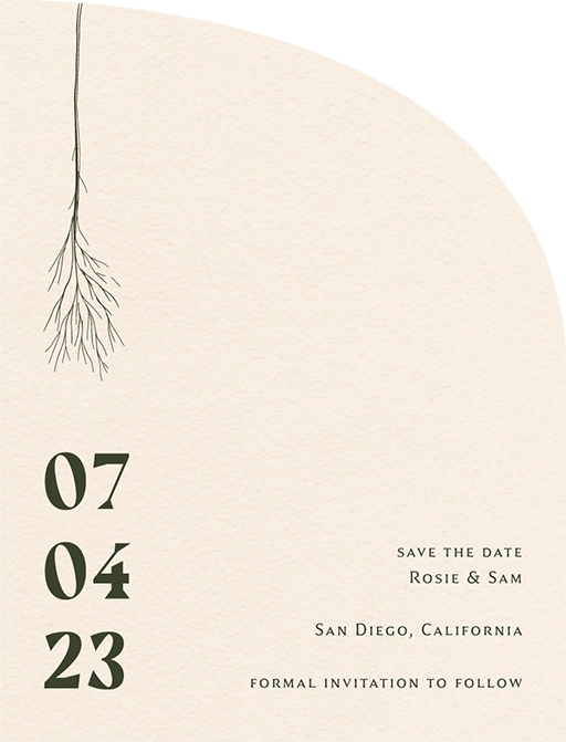 Verdure Save The Date Cards by Putri N.