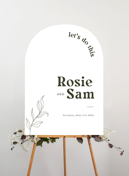 Verdure Wedding Sign by Putri N.