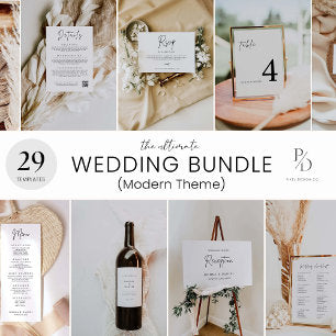 Modern Wedding Guest Book Sign Template