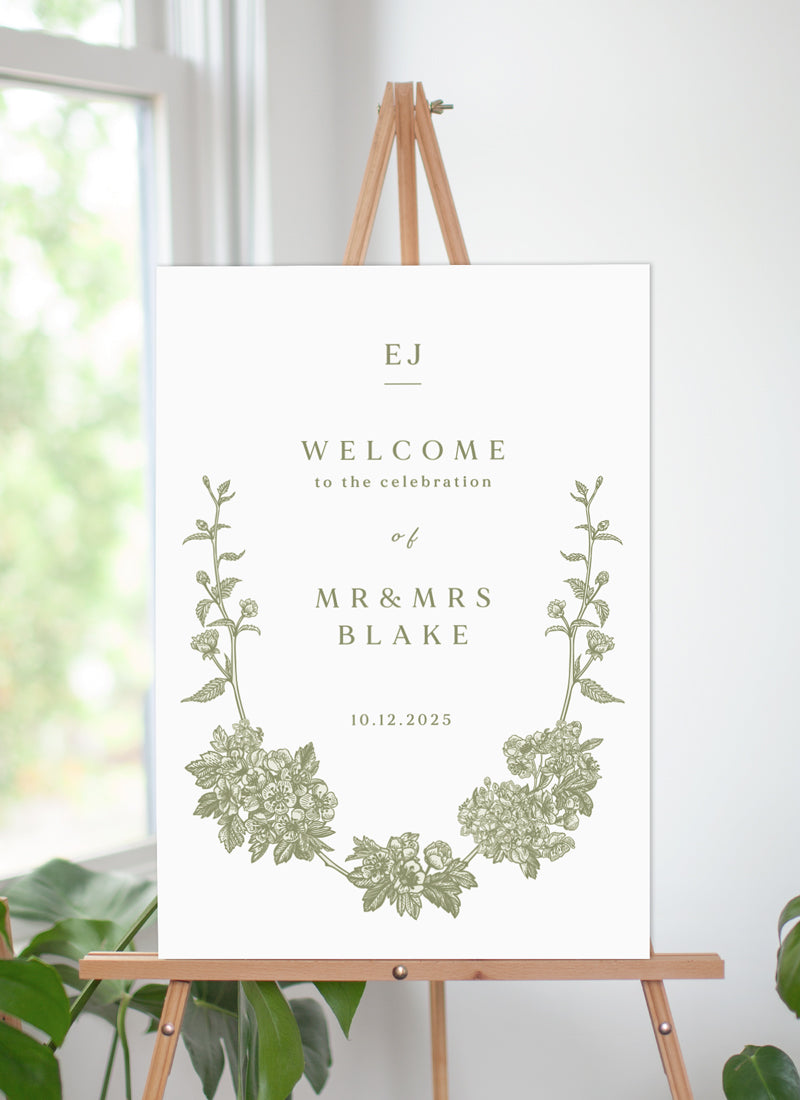Visco Garden Wedding Sign by Inggrid H.