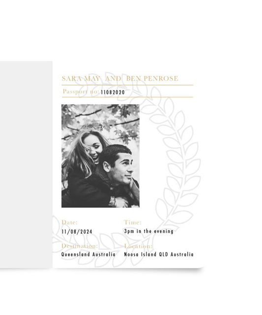 Voyage Wedding Invitations by Shab M.