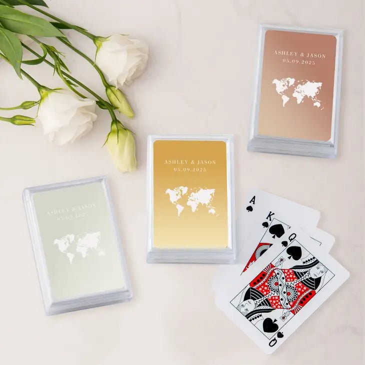 Wanderlust Travel Metallic Playing Cards
