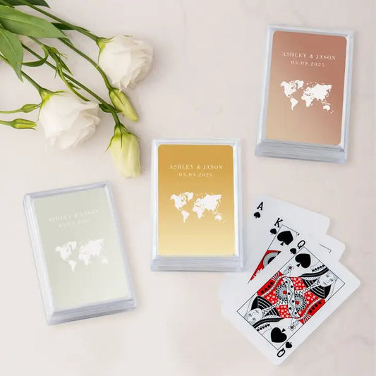 Wanderlust Travel Metallic Playing Cards