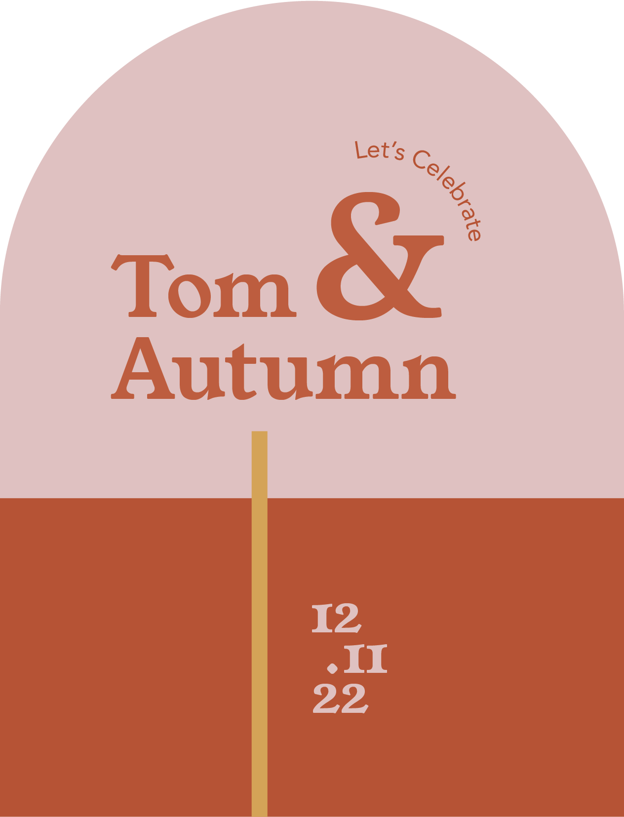 Warm Autumn Save The Date Cards by Putri N.