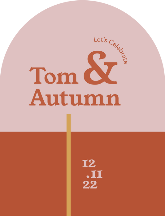 Warm Autumn Save The Date Cards by Putri N.