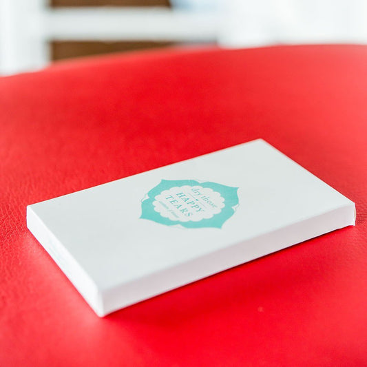 Wedding Favor Tissues Sea Blue Print