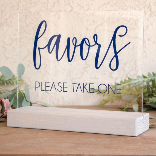 Wedding Favors Table Sign