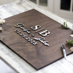 Sandra + Baker Wedding Guest Book Sign