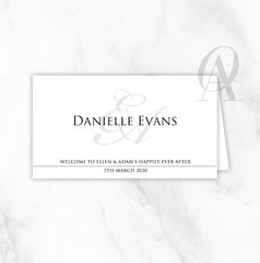 Custom With Monogram Table Place Cards