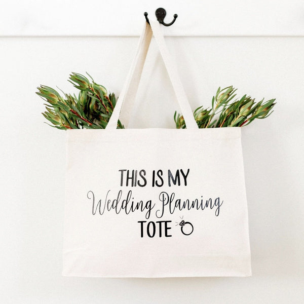 "Wedding Planning Tote" Canvas Tote Bag