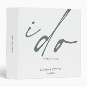 Wedding Plans DO 3 Ring Binder