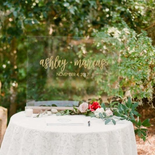 Welcome Wedding Sign with Names