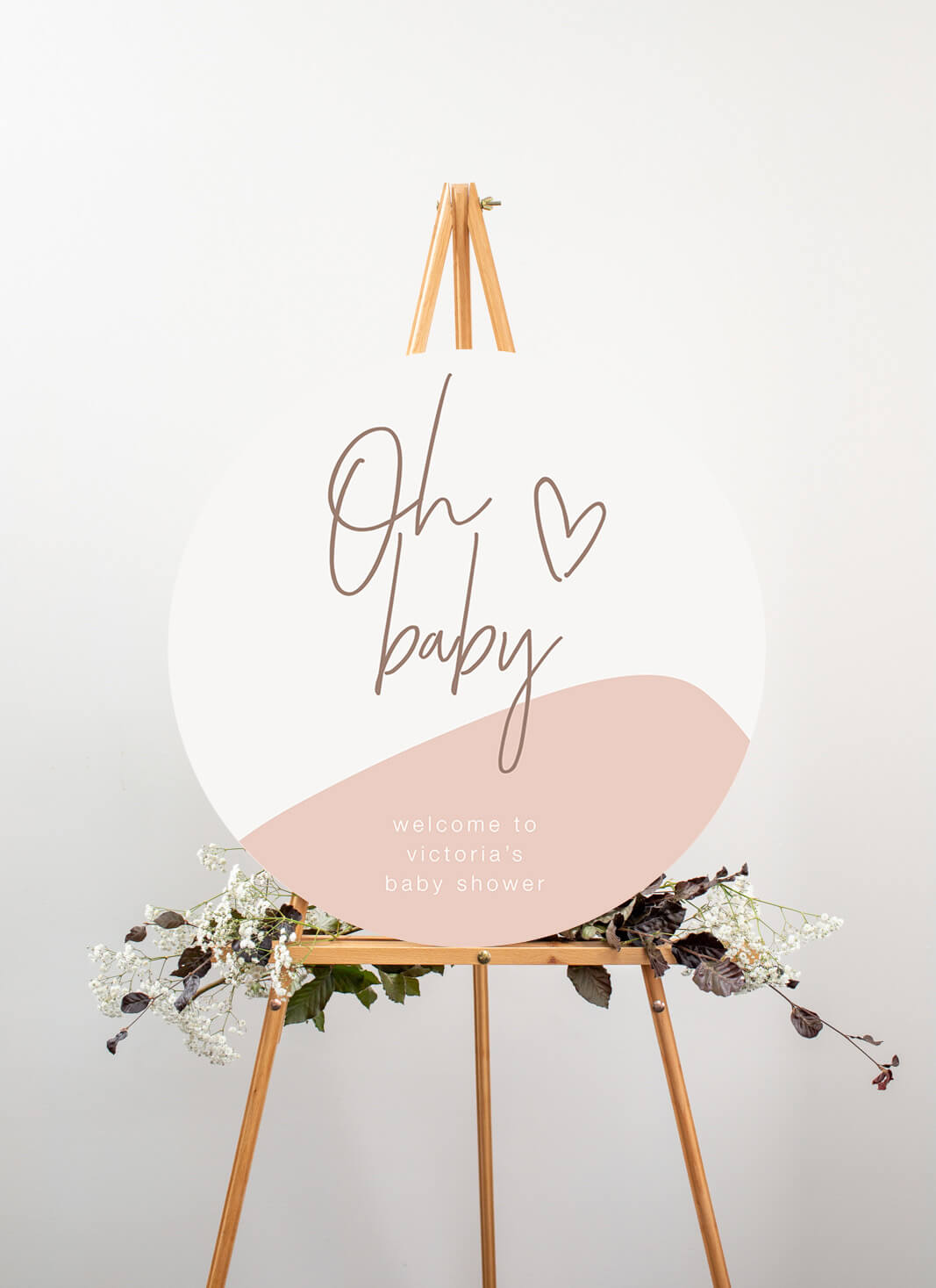 Oh Baby Wedding Sign by Breanna F.