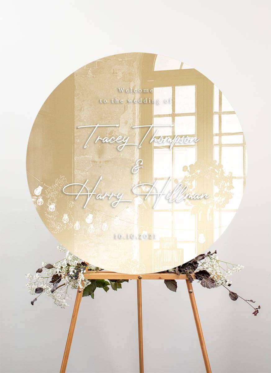 Golden Hour Wedding Sign by Joy