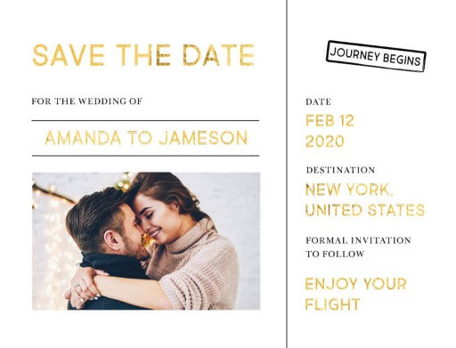 Welcome On Board Save The Date Cards by Yunita Y.