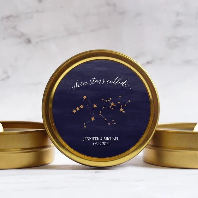 When Stars Collide Candle Favor