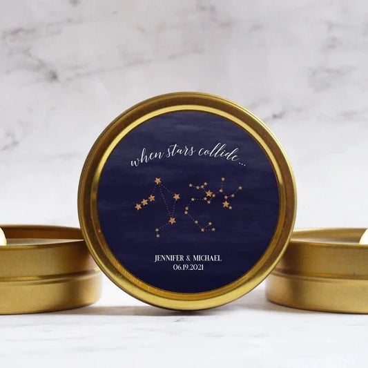 When Stars Collide Candle Favor