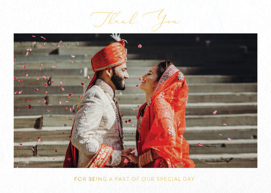 White Vivaha Thank You Card by Yunita Y.