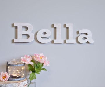 Whitewash Wood Letters