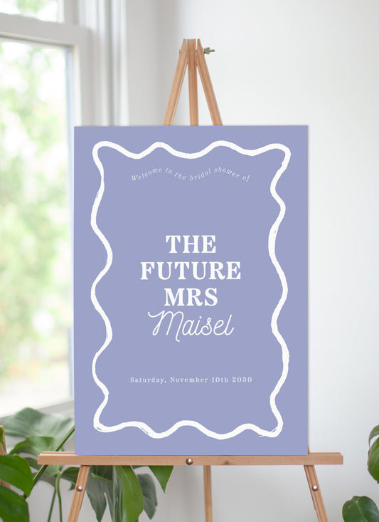 Wiggle Bridal Shower Sign by Putri N.