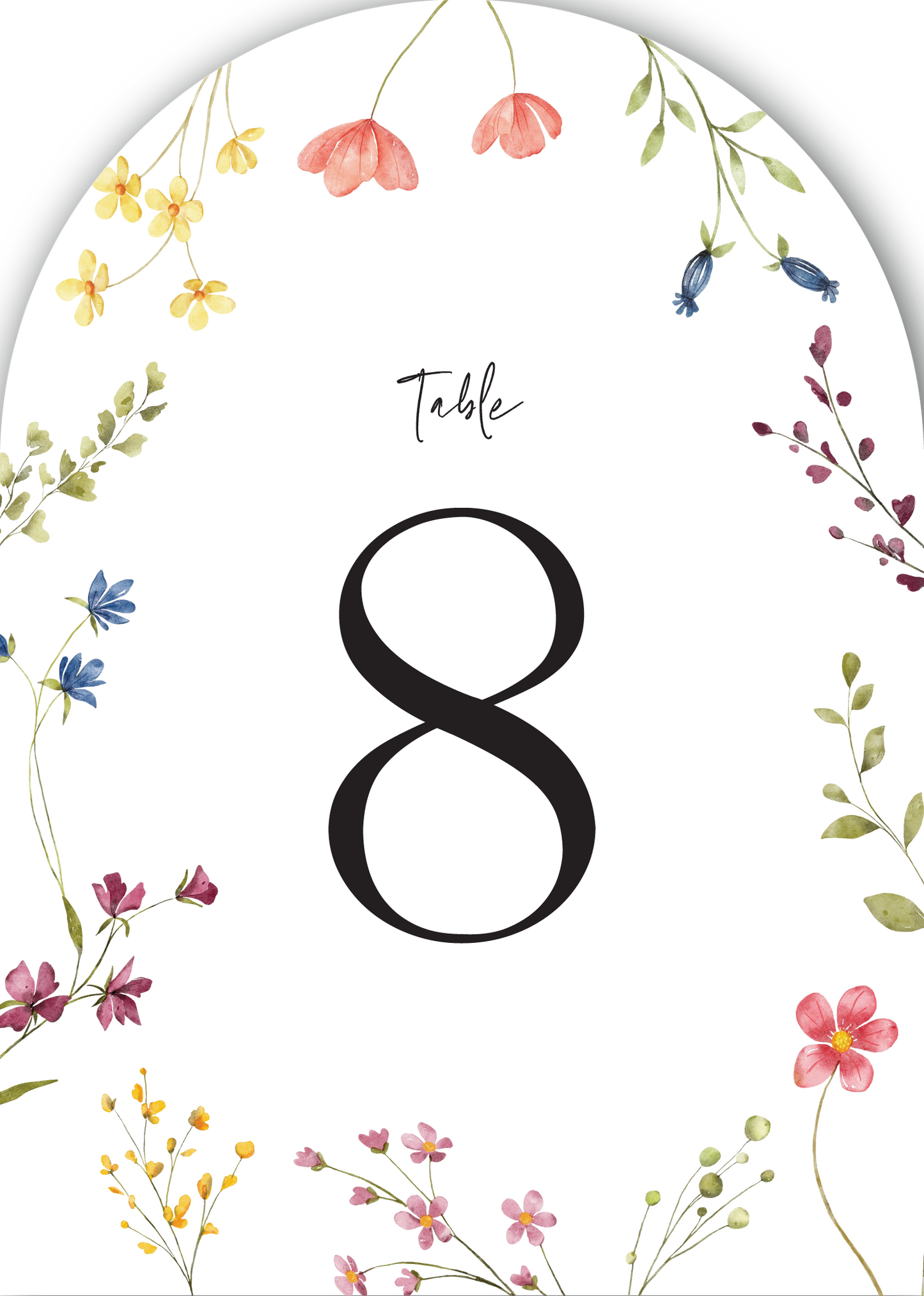 Wild MeadowTable Number by Putri N.