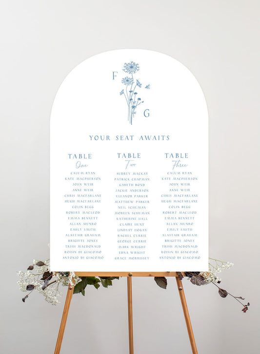 White Dandelion Seating Chart by Emma-Maree H.