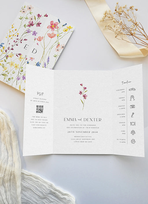 Wild Meadow Wedding Invitations by Putri N.
