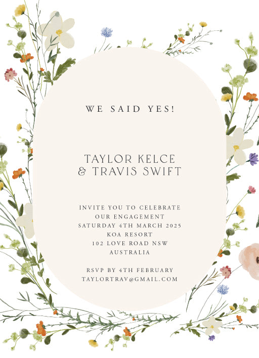 Wildest Dreams Engagement Invitations by Shab M.