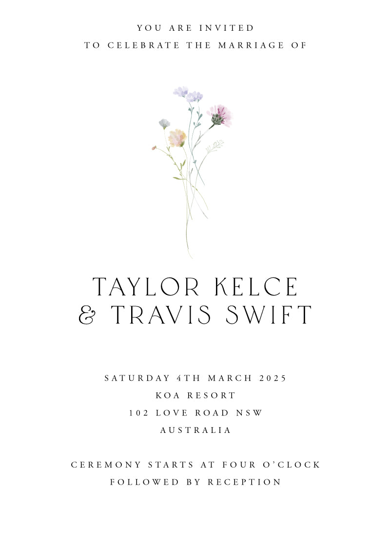 Wildest Dreams Wedding Invitations by Shab M.