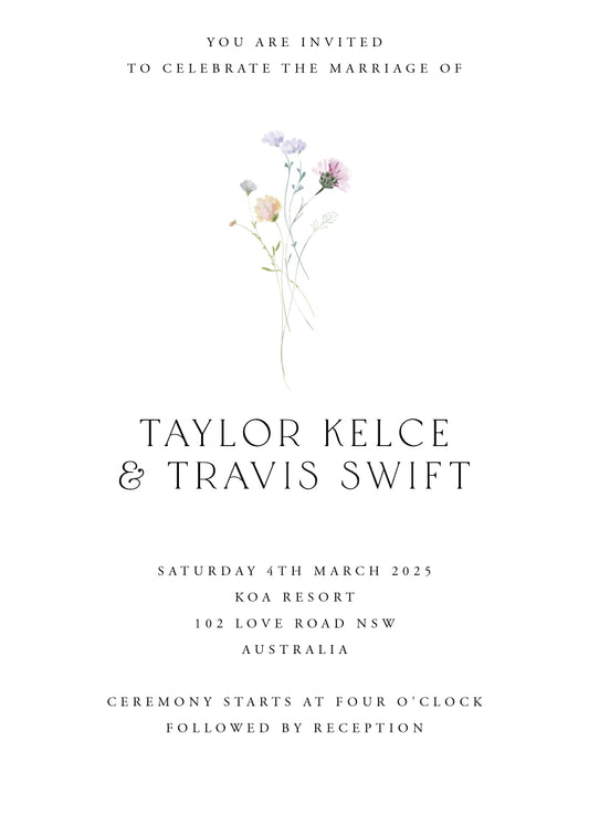 Wildest Dreams Wedding Invitations by Shab M.
