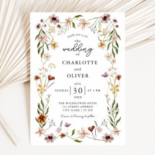 Wildflower Wedding Invitation