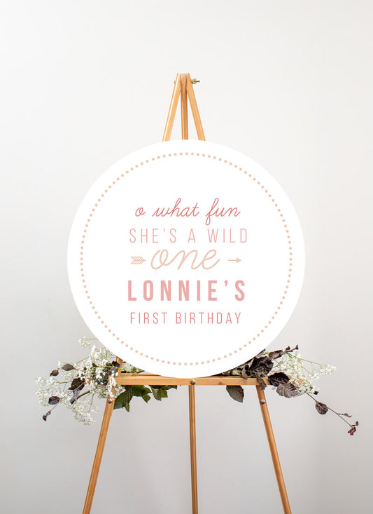 Wild One Wedding Sign by Breanna F.