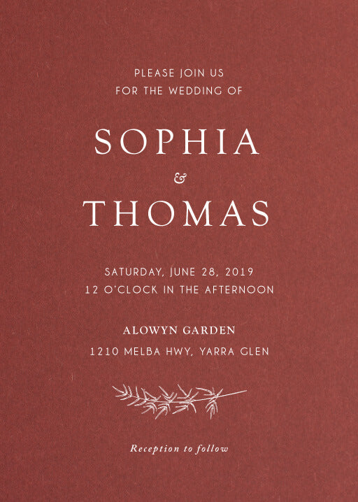 Winter Fire Wedding Invitations by Jamie L.
