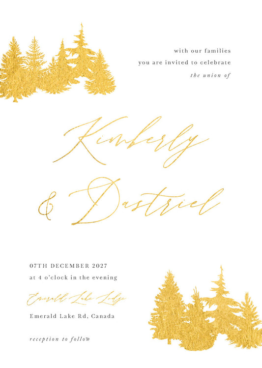 Winterwald Wedding Invitations by Yunita Y.